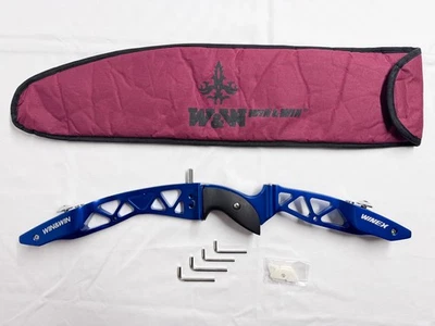 Win & Win WINEX II 2 Archery Recurve Riser - 25" - Left Handed - Blue - ILF - Image 1 of 4