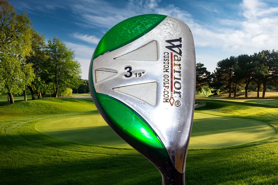 Club de golf híbrido Warrior 3 híbrido 19*/derecha/tour 3.1 varilla de grafito firme usado Foto 1 de 4