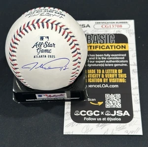 Jacob deGrom Firmado 2025 Juego de Estrellas Béisbol Autografiado Rangers Certificado de Autenticidad JSA - Imagen 1 de 2