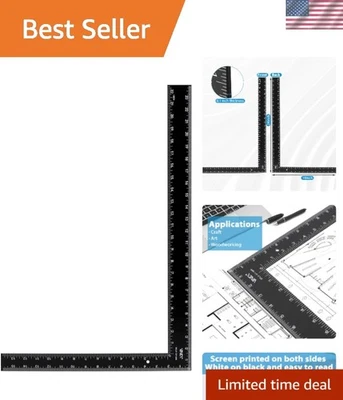 Carpenter Framing L Shape Square, 16 inch x 24 inch, Steel Black Finished - Image 1 of 4