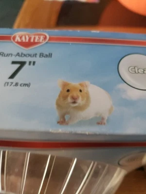 BRAND NEW IN THE BOX*** Kaytee Super Pet Run-About Ball Clear, 7in Diameter* - Image 1 of 4