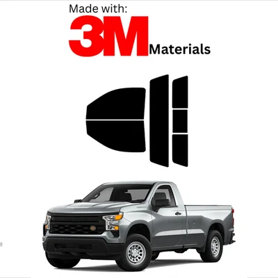 Tinte de ventana precortado para Chevrolet Slvrdo 1500 2 puertas 19-25 cerámica hecho con 3M Foto 1 de 4