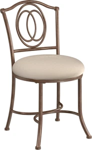 Emerson Metal Vanity Stool, Golden Bronze - Picture 1 of 12