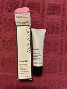 Mary Kay LUMINOUS WEAR Liquid Foundation BRONZE 2 038714 Normal to Dry Skin - Picture 1 of 3