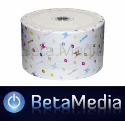 50 x RITEK Blank CD-R 52X - Full Hub White Inkjet Matt Finish Printable CD R - Image 1 of 3