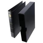 12.2*9.44 Inch Empty Coin Book Black 4 Ring Stmap Binder  Office