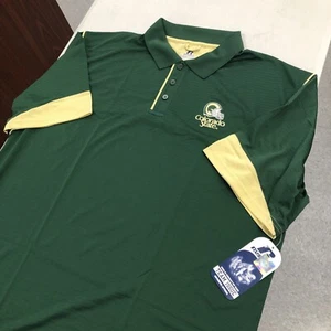 Polo uomo calcio S/S Dri-Power nuova con etichette COLORADO STATE XL Russell squadra emessa - Foto 1 di 13