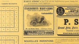 PARIS RUE BRUNEL " AUTOMOBILES MAROT-GARDON " TOUTE PETITE PUBLICITE 1900 - Bild 1 von 1