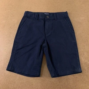 The Children's Place Boys Size 8 Navy Uniform Woven Stretch Chino Shorts New - Picture 1 of 3
