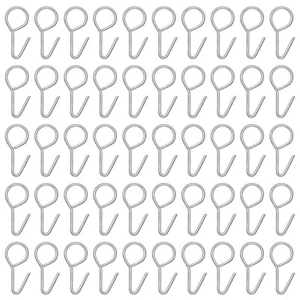 100 PIEZAS Ganchos para Cubierta de Asiento de Coche Ganchos de Metal para Alfombrilla de Asiento de Auto Ganchos de Fijación Vehículo - Imagen 1 de 11