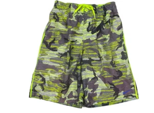 Nike Big Boys Gray Print Swimsuit Swim Shorts Trunks Size XL EUC - Picture 1 of 4