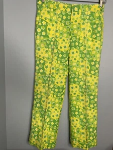 Vintage Lilly Pulitzer Mens Stuff Palm Beach Mod Floral Print Signature Pants - Picture 1 of 12