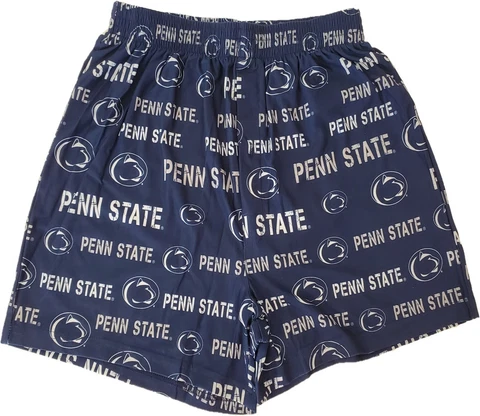Penn State Nittany Lions Mens Navy Synthetic Midfield Boxer Shorts Cover