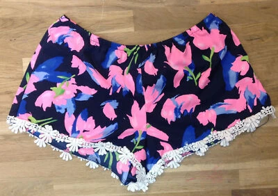 Pantalones cortos vintage Havana multicolor para niñas, talla XL Foto 1 de 2