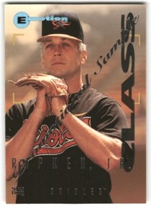 1995 SKYBOX E-MOTION PROMO SAMPLE #8 CAL RIPKEN JR.