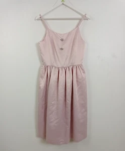 Next Girls Satin Dress Size 16 Years Sleeveless Midi Pale Pink NEW F2 - Picture 1 of 14