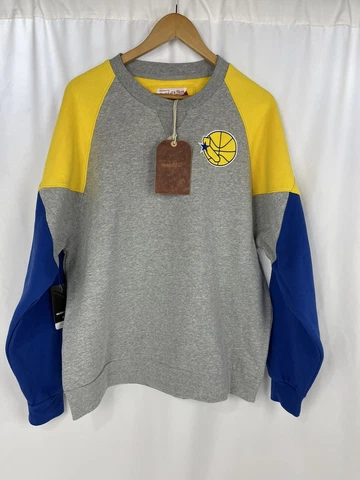 Golden State Warriors Mitchell & Ness Hardwood GSW Crewneck Sweatshirt Sz Large Cover