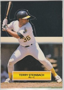 1989 Donruss All Stars Pop-Ups #NNO Terry Steinbach Oakland Athletics A's