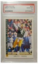 1993 Score Brett Favre card #25 graded PSA 10 card