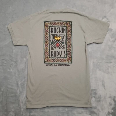 Rockin Rudys Shirt Boys M Green Missoula Montana Hipster Gift Toy Vinyl Retro - Image 1 of 4