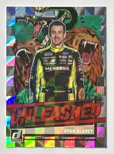 2023 Donruss Ryan Blaney Unleashed Checkers Refractor SP Insert #U7 Team Penske - Picture 1 of 12