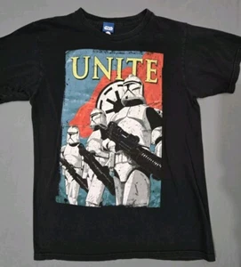 Star Wars Camicia Uomo Media Nera Storm Trooper Manica Corta - Foto 1 di 9