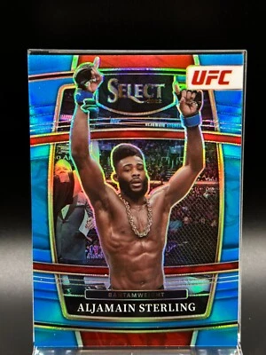 2022 Panini Select UFC Aljamain Sterling Light Blue Prizm - #57  SP /199  - Image 1 of 2
