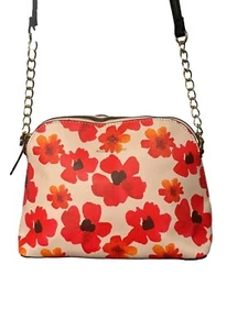 NANETTE LEPORE Floral Crossbody Bag with Chain Detail - Picture 1 of 8