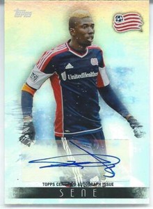 2013 Topps MLS Soccer MAESTROS AUTOGRAPH SAER SENE England Revolution Red Bulls