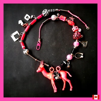 Collar colgante corzos naturaleza animal bosque saluvage joyería dijes joyería Foto 1 de 4