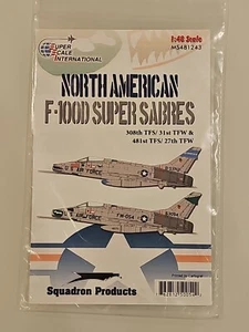 Super Scale International Decal 1/48 Scale MS481243 USAF F-100D SUPER SABRE - Picture 1 of 2
