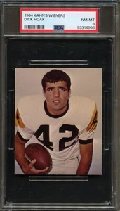 FB - 1964 Kahn's Wieners - Dick Hoak - PSA 8 - NM-MT - Bild 1 von 2