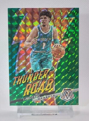 2022-23 Panini Mosaic Thunder Road LaMelo Ball Green Mosaic #16 Hornets - Image 1 of 2
