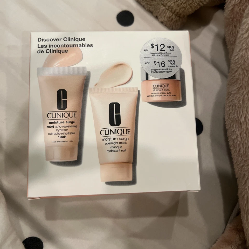CLINIQUE *Discover Clinique 3 Piece Set* / Moisture Surge / New in box - Image 1 of 1