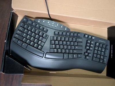 Perixx PERIBOARD-512 Wired Ergonomic Keyboard, Split, Wrist Rest, Black - Image 1 of 4