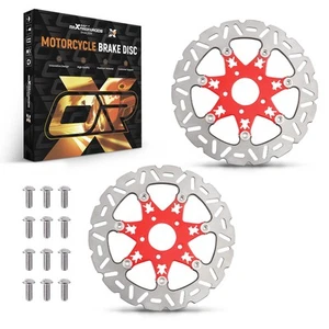 2x 299mm Floating Front Brake Rotor for Harley-Davidson Trike 09-19 Sportster - Photo 1/14