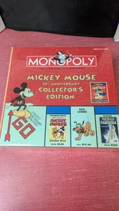 Neu mit Etikett Disney Monopoly Mickey Mouse 75. Jubiläum Sammleredition versiegelte Verpackung - Bild 1 von 5