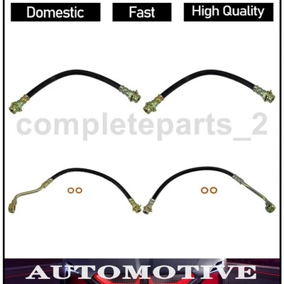 4 líneas de freno de manguera hidráulica de freno delantero trasero para Chevrolet Lumina 3,1 L 3,4 L Foto 1 de 4