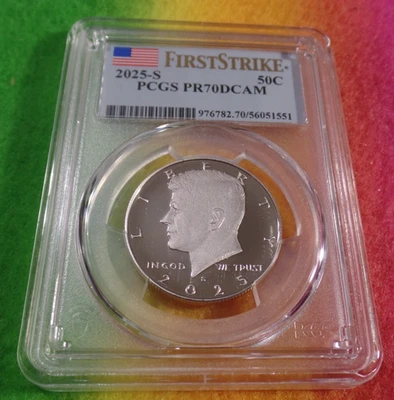 2025-S Kennedy half dollar PCGS PR70DCAM First Strike Clad NICE!!!! - Image 1 of 2
