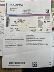 2 Konzertkarten für Roland Kaiser am 09.05.2025 in Hamburg - Bild 1 von 2