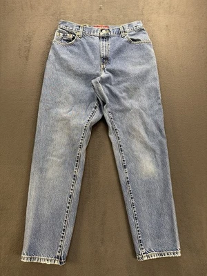 Pantalones de mezclilla para mujer Levis 550 12 M calce relajado pierna cónica azul tiro alto Y2K  Foto 1 de 4