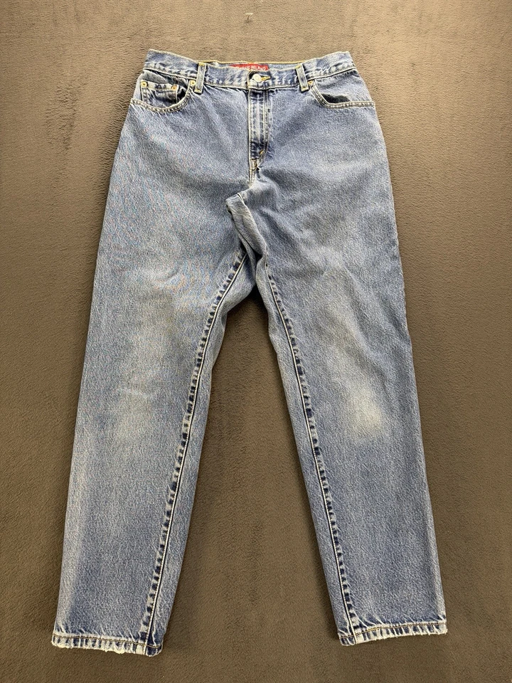 Levis 550 Women’s Jeans 12 M Relaxed Fit Tapered Leg Blue High Rise Y2K  - Image 1 of 4