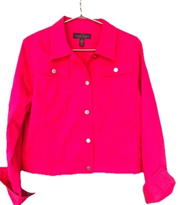 Lauren Ralph Lauren Jeansjacke Damen Hot Pink Jeans Trucker XL - Bild 1 von 3