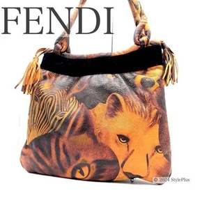 FENDI handbag tote shearling animal pattern #PC921Y - Picture 1 of 12