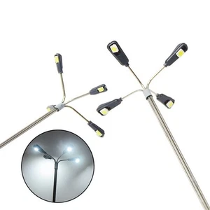 5 Stück Modelleisenbahn Spur OO HO für PLAZA Lampen 10 cm LED Spielplatz Straße - Bild 1 von 8