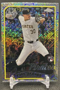 2024 Topps Chrome PAUL SKENES 1989 35th Anniversary Mojo Refractor RC! - Pirates - Picture 1 of 2