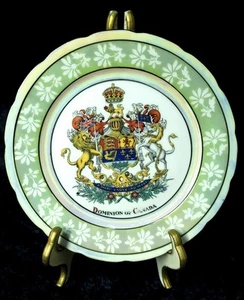 Dominion Of Canada Coat Of Arms Plate Made In Czechoslovakia 6.7" - Picture 1 of 7