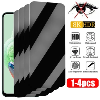 Privacy Screen Protector for Compatible Xiaomi Redmi Note Models - Anti-spy T... - Image 1 of 4