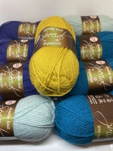 Zufälliges Set wie auf Bild 9 Knäuel Stylecraft Special DK Garn ~ 50 g pro Stück gebraucht LESEN - Bild 1 von 12