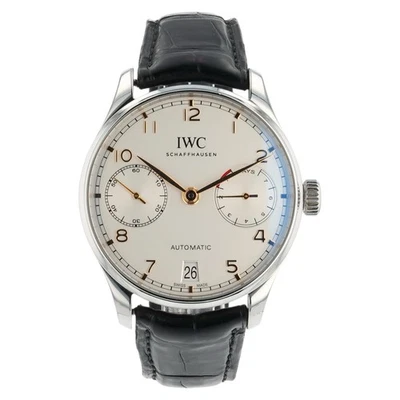 IWC Portuguese Stainless Steel Silver Dial 42.3mm Automatic Mens Watch IW500704 - Image 1 of 4